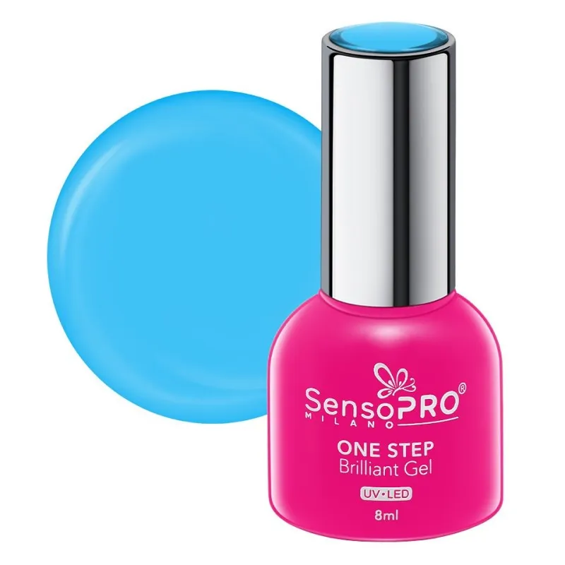 Set 2 x Oja Semipermanenta One Step Brilliant Gel SensoPRO Milano 8 ml, Zen Desire 21