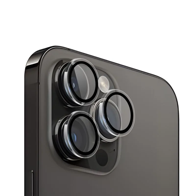 Set 3 protectii sticla camera foto Mobile Origin Easy Lens Guards compatibil cu iPhone 14 Pro / 14 Pro Max Clear