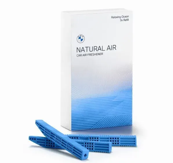 Set 3 Rezerve, Odorizant Auto Bmw Natural Air - Relaxing Ocean - Model Nou (2023)