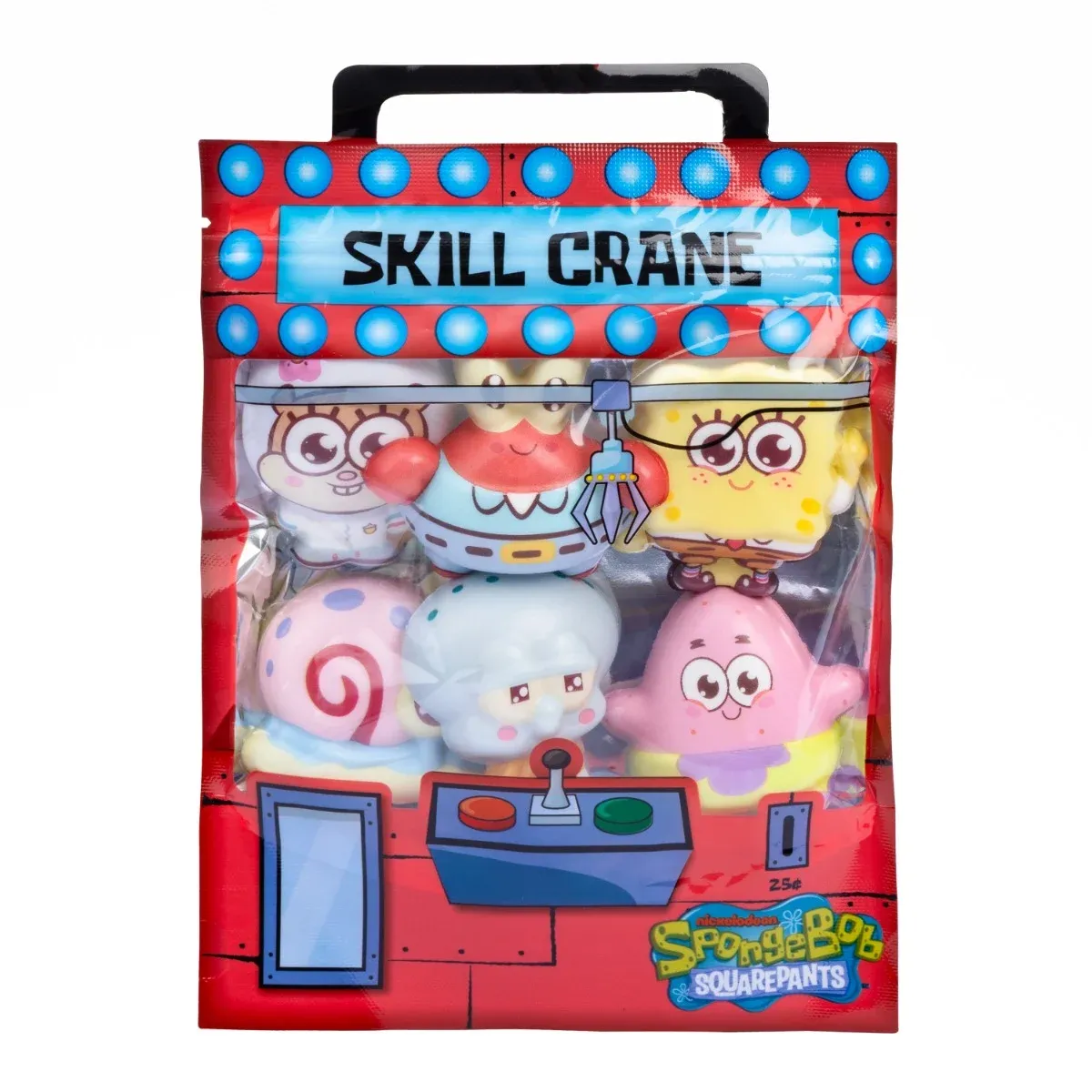 Set 6 figurine squishy, Sponge Bob, SquarePants