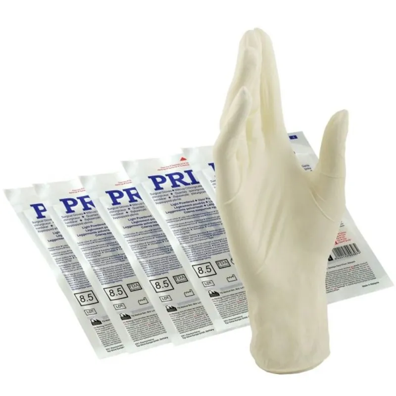 Set 7 x Manusi Chirurgicale Sterile Prima, Usor Pudrate, Marimea 8.5