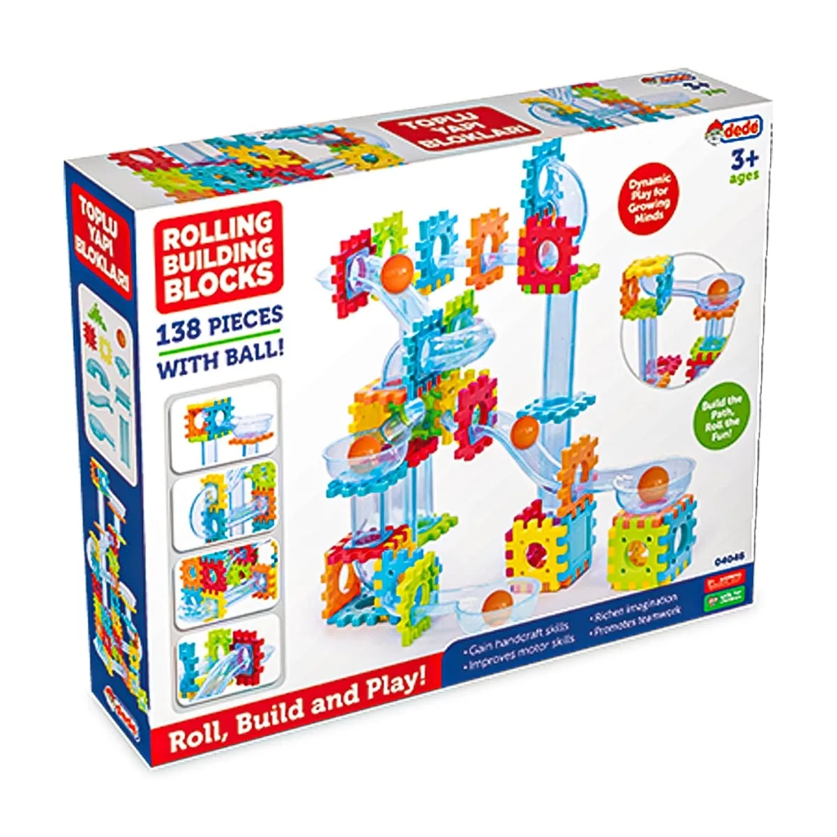 Set blocuri de constructie, Dede, 138 piese