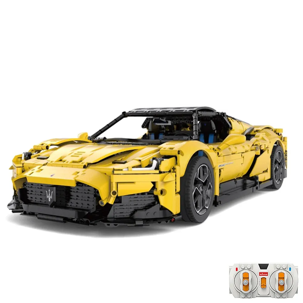 Set constructie masinuta cu telecomanda, Rastar, Maserati Mc20, 1:8, 3466 piese