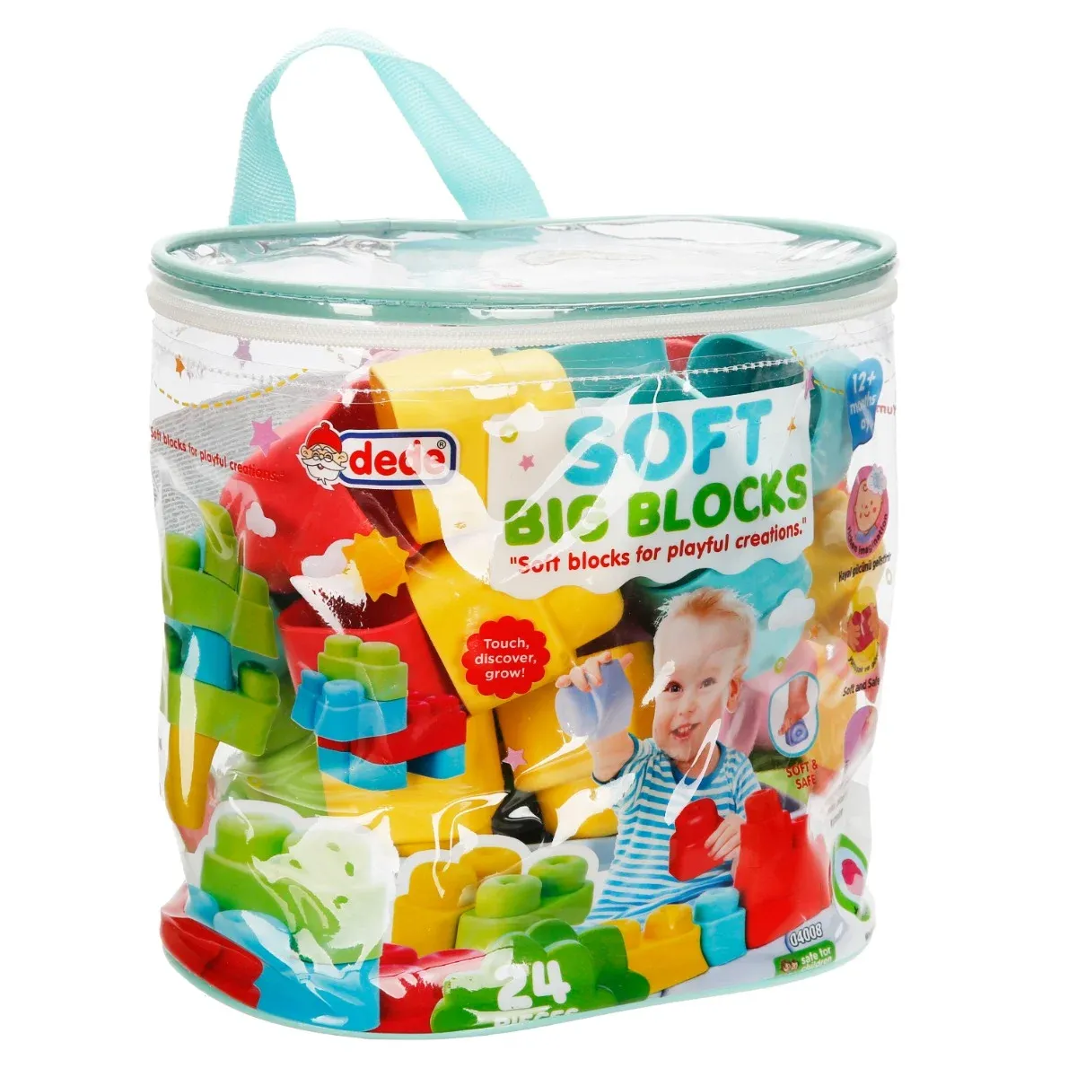 Set de constructie, Dede, Soft Maxi Blocks, 24 piese