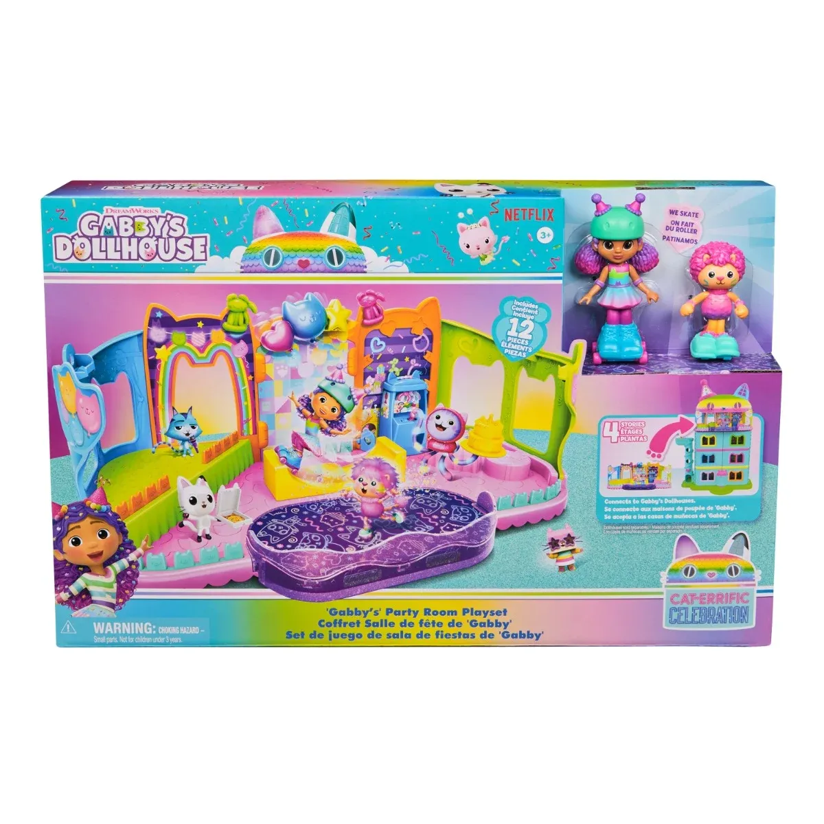 Set de joaca cu figurine, Gabbys Dollhouse, Party Room, 6069755