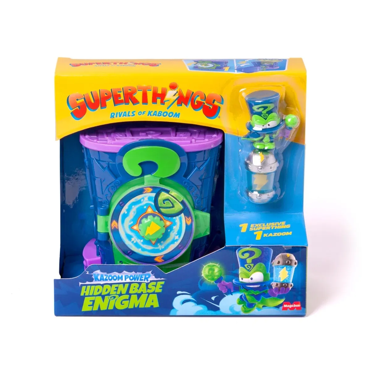 Set de joaca cu figurine Superthings, Kazoom Power, Baza ascunsa Enigma