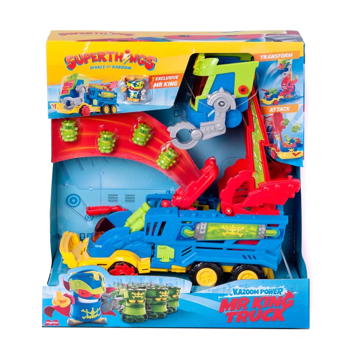 Set de joaca cu figurine Superthings, Kazoom Power, Camionul lui Mr King