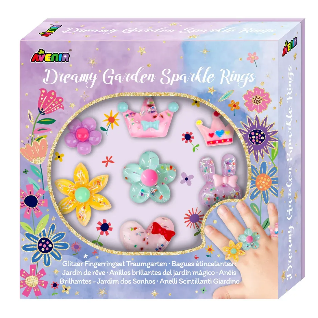 Set inele stralucitoare, Avenir, Fancy Me, Dreamy Garden Sparkle