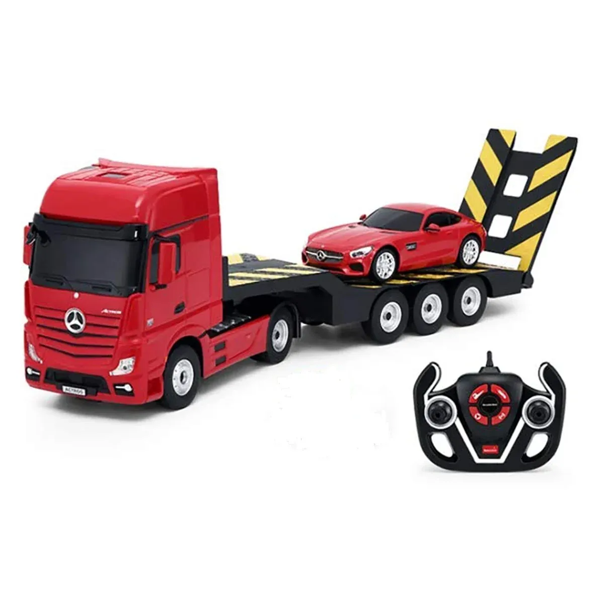 Set masinuta cu telecomanda, Rastar, Mercedes-Benz Actros si Mercedes-AMG GT