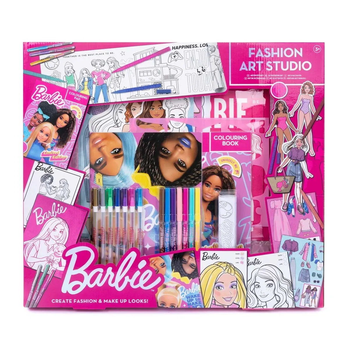 Set pentru desen, Barbie Fashion Art Studio