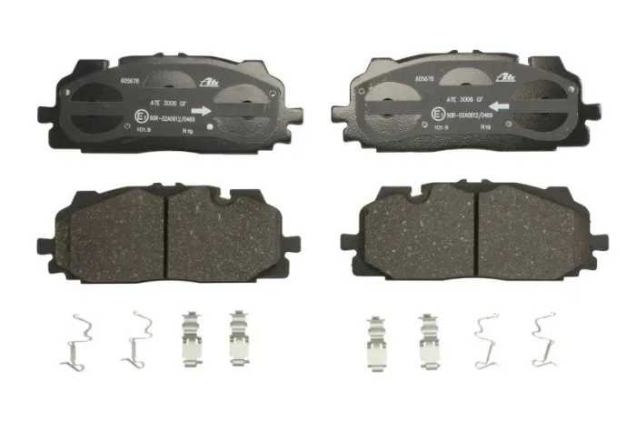 Set placute frana Fata (cu suplimente), potrivit AUDI A4 ALLROAD B9, A4 B9, A5, A6 ALLROAD C8, A6 C8, A7, A8 D5, E-TRON, E-TRON GT, Q3, Q5, Q7, Q8; BENTLEY BENTAYGA 1.4-Electric 01.15-