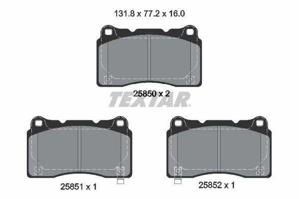 Set placute frana Fata potrivit ALFA ROMEO GIULIETTA; HONDA CIVIC X, CIVIC XI; RENAULT MEGANE III 1.6D 1.8 2.0 11.08-