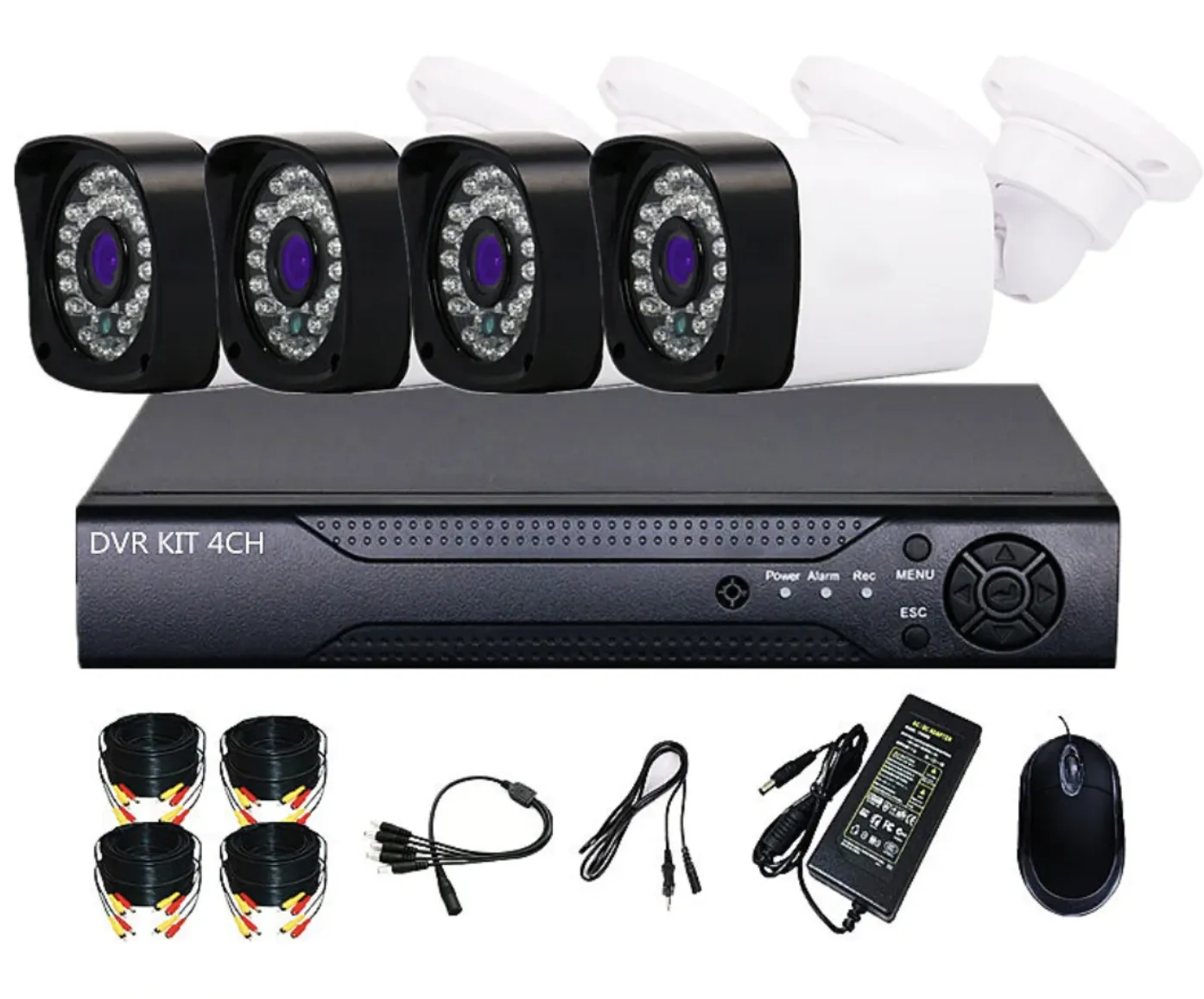 Sistem de supraveghere cu 8 camere exterior 1080P Kit AHD compresie video H.265