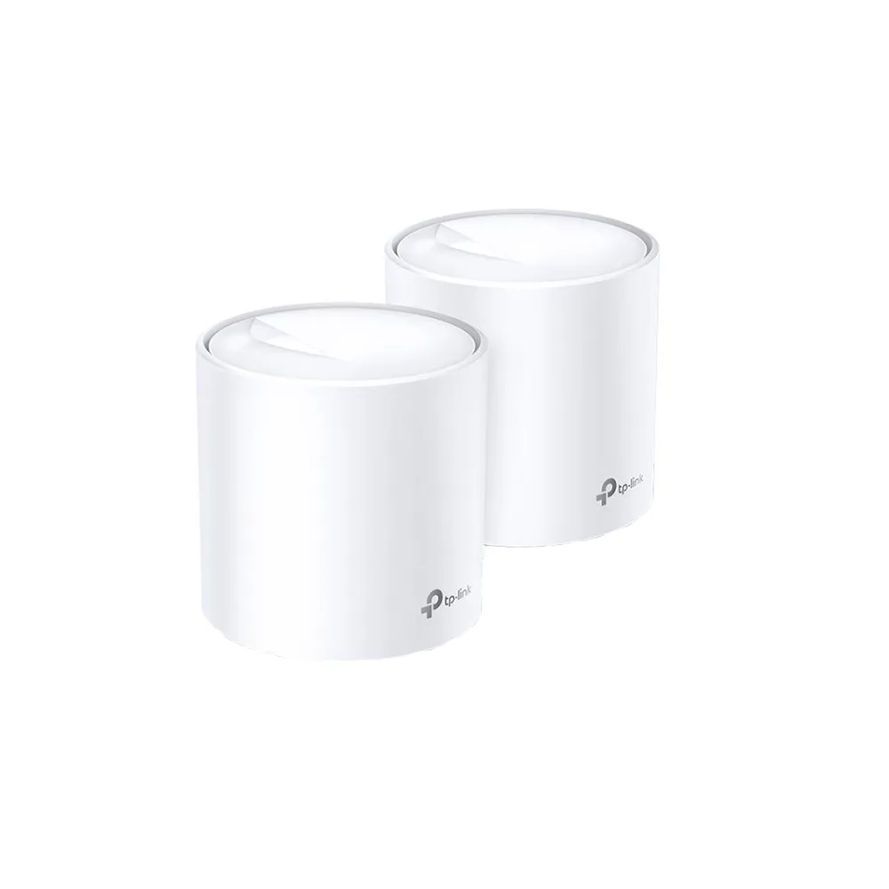 Sistem Mesh Gigabit Dual-Band TP-Link DECO X60(2-PACK), 2 porturi, 2.4/5.0 GHz, 2402 Mbps, 465 M, WiFi6
