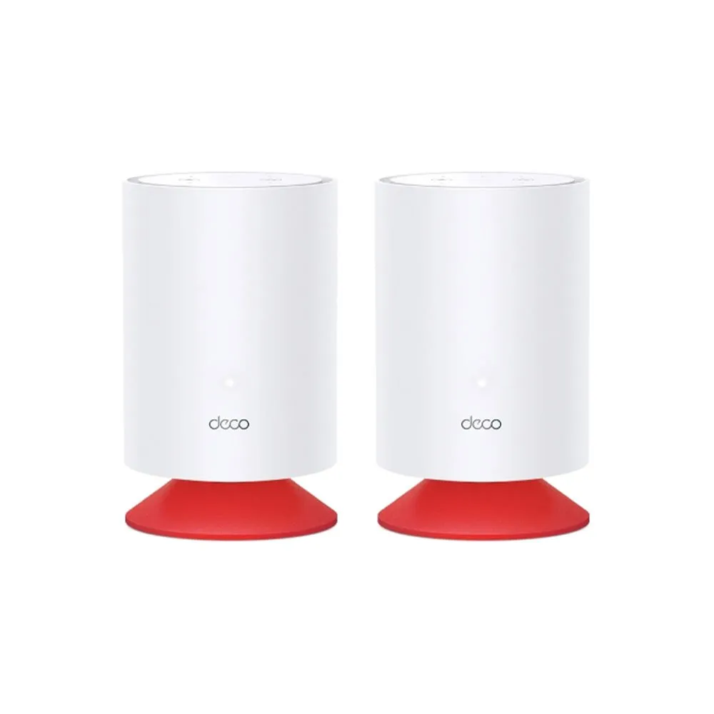 Sistem Mesh wireless Dual-Band Gigabit TP-Link DECO VOICE X20 2PK, 2.4/5 GHz, WiFi 6, 1Gbps, MU-MIMO, microfon