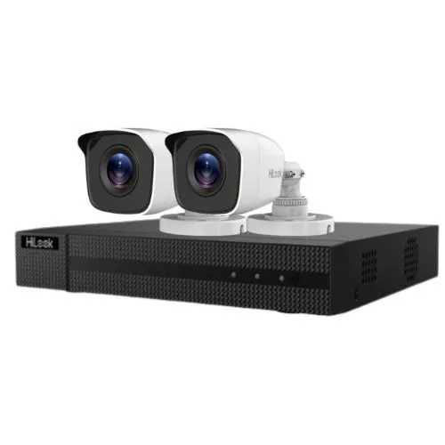 Sistem supraveghere Hilook, 2 camere 2MP, IR 20m, DVR 4 canale 2MP, Autocolant Rovision
