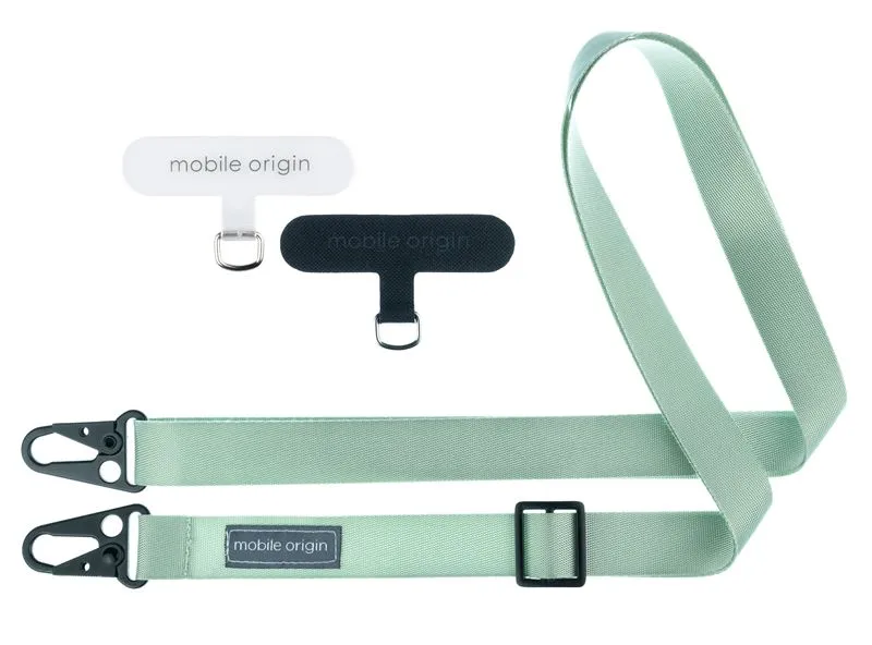 Snur pentru carcase Mobile Origin Lanyard Tape, 25 mm, Ajustabil 84-165cm, Verde