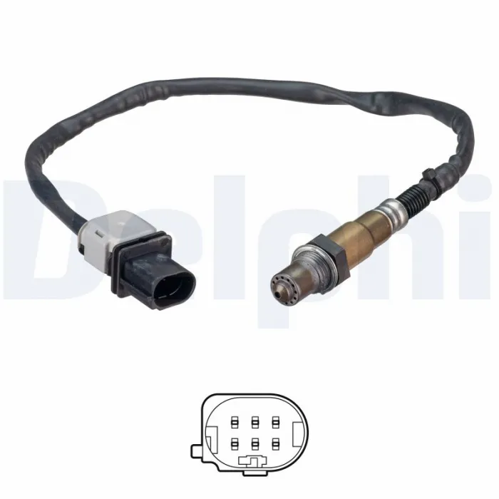 Sonda lambda (numar fire 5, 500mm) potrivit VOLVO S60 II, V60 I, V70 III, V70 III KOMBI, XC60 I, XC70 II 2.0D 2.4D 2.4DH 08.07-07.18