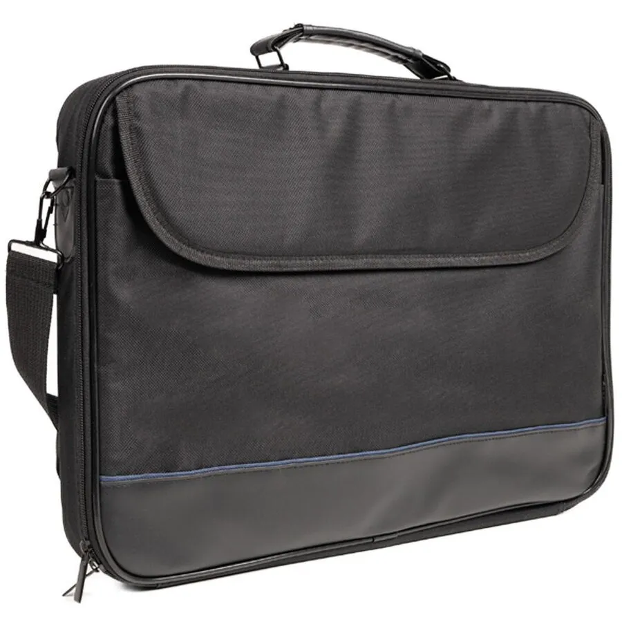 spacer Geanta laptop Spacer, pentru laptopuri cu diagonala de de max. 17.3″, 1 compartiment, buzunar frontal, waterproof, material plastic-nylon, Negru