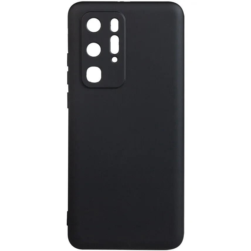 spacer Husa telefon Huawei P 40 Pro - Spacer, Tip back cover, Material flexibil silicon + interior cu microfibra, Negru, SPPC-HU-P-40P-SLK