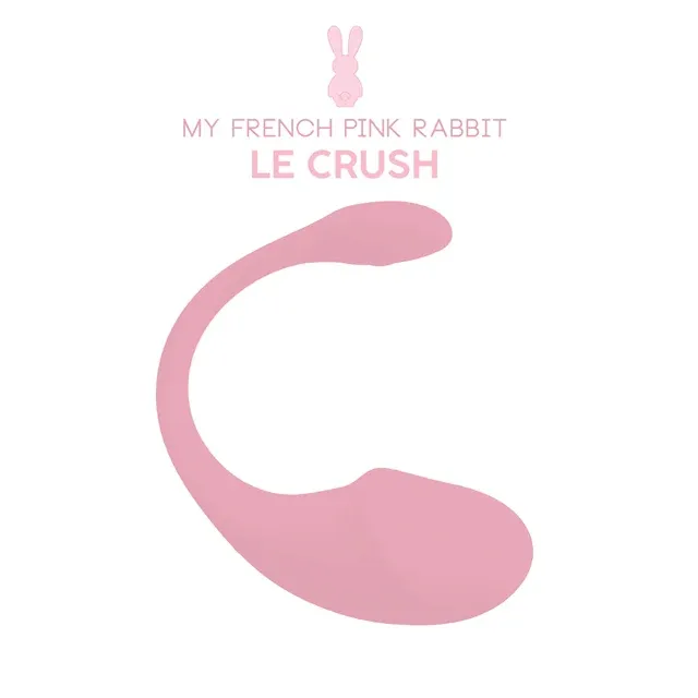 Stimulator LE CRUSH ROSE PALE, control prin aplicatie, cu 10 functii de vibratie, rezistent la apa, pentru stimularea clitorisului si punctului G, roz deschis