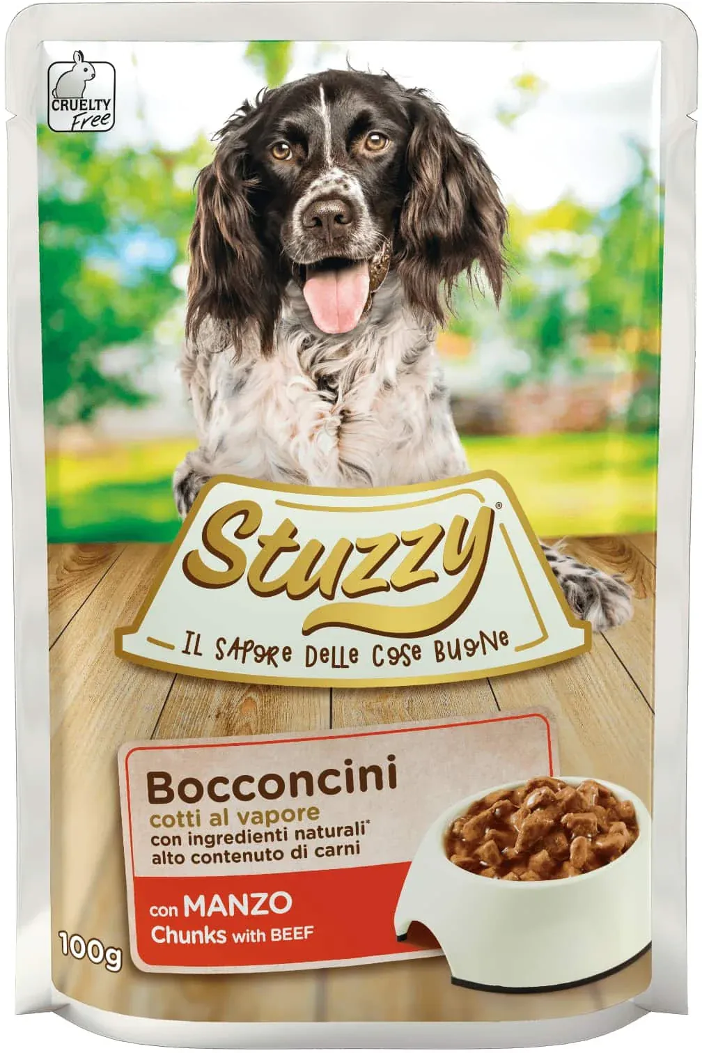 STUZZY Plic hrană umedă pentru câini, cu Vită 100g