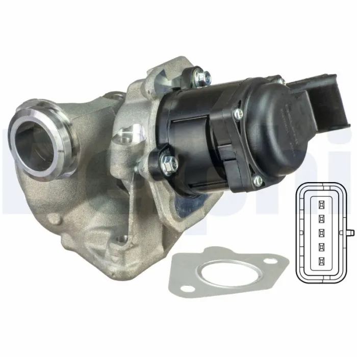 Supapa EGR potrivit VOLVO C30, S40 II, S80 II, V50, V70 III; CITROEN BERLINGO MULTISPACE, BERLINGO MINIVAN, C4, C4 I, C4 PICASSO I, C5 III, JUMPY II, XSARA PICASSO 1.4D 1.6 1.6D 11.01-