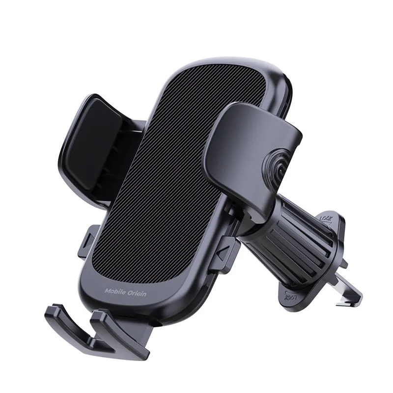 Suport auto universal Mobile Origin MO15, Air Vent Mount, Rotire 360 grade, Negru