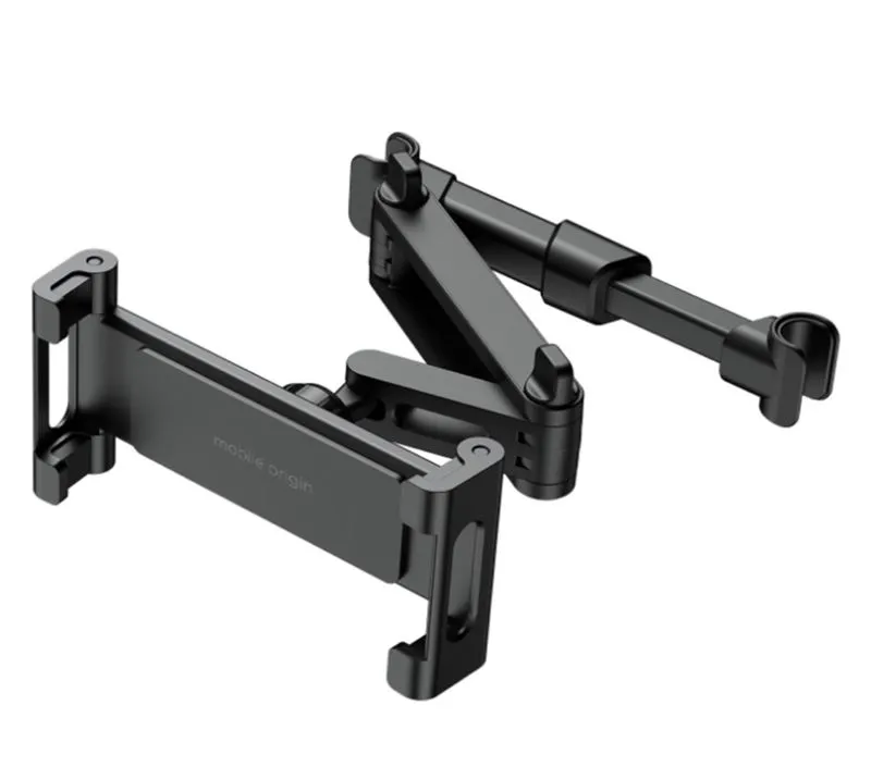 Suport de tetiera pentru tableta si telefon Mobile Origin MO7, Rotire 360 grade, Negru