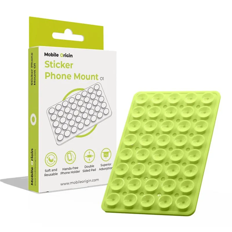 Suport universal telefon Mobile Origin Sticker Mount O1, Green