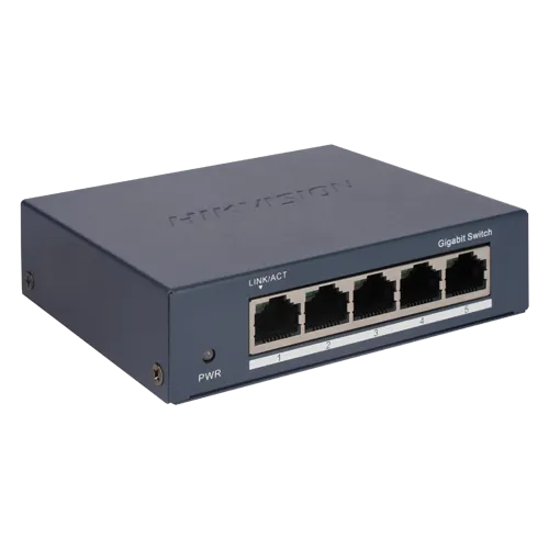 Switch 5 porturi Gigabit carcasa metal 10 Gbps - HIKVISION DS-3E0505-O