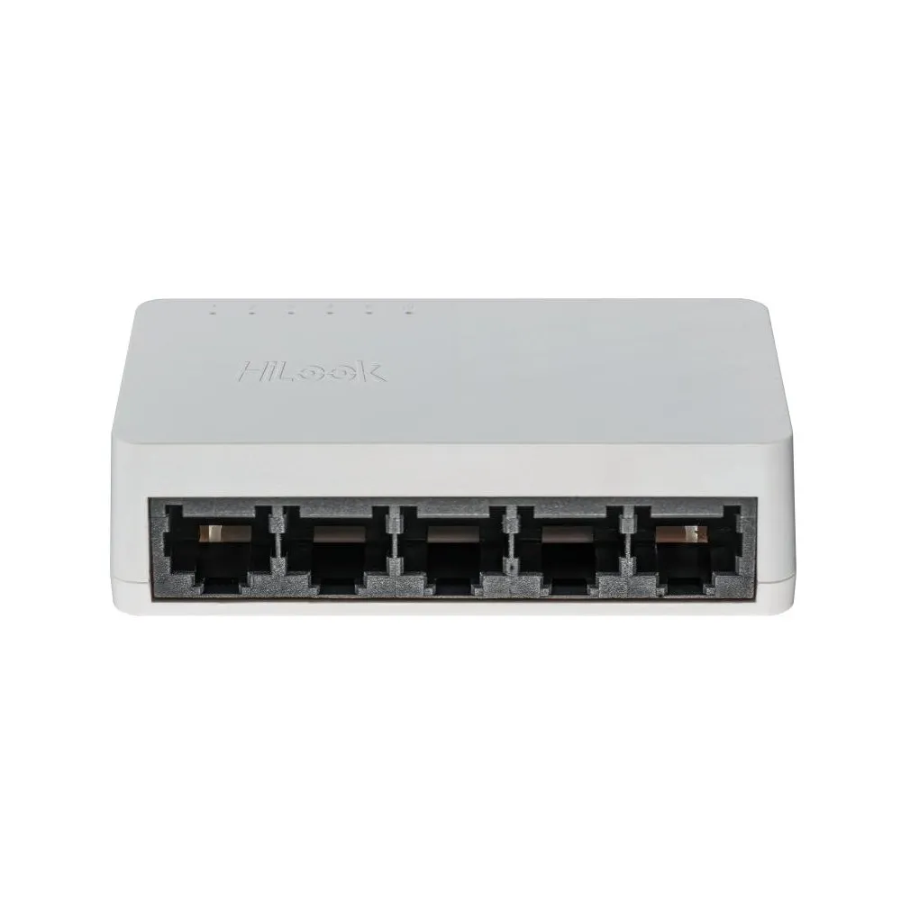 Switch cu 5 porturi HikVision HiLook NS-0505D, 10/100/1000 Mbps, 10 Gbps, 7.4 Mpps, MAC 2K, fara management