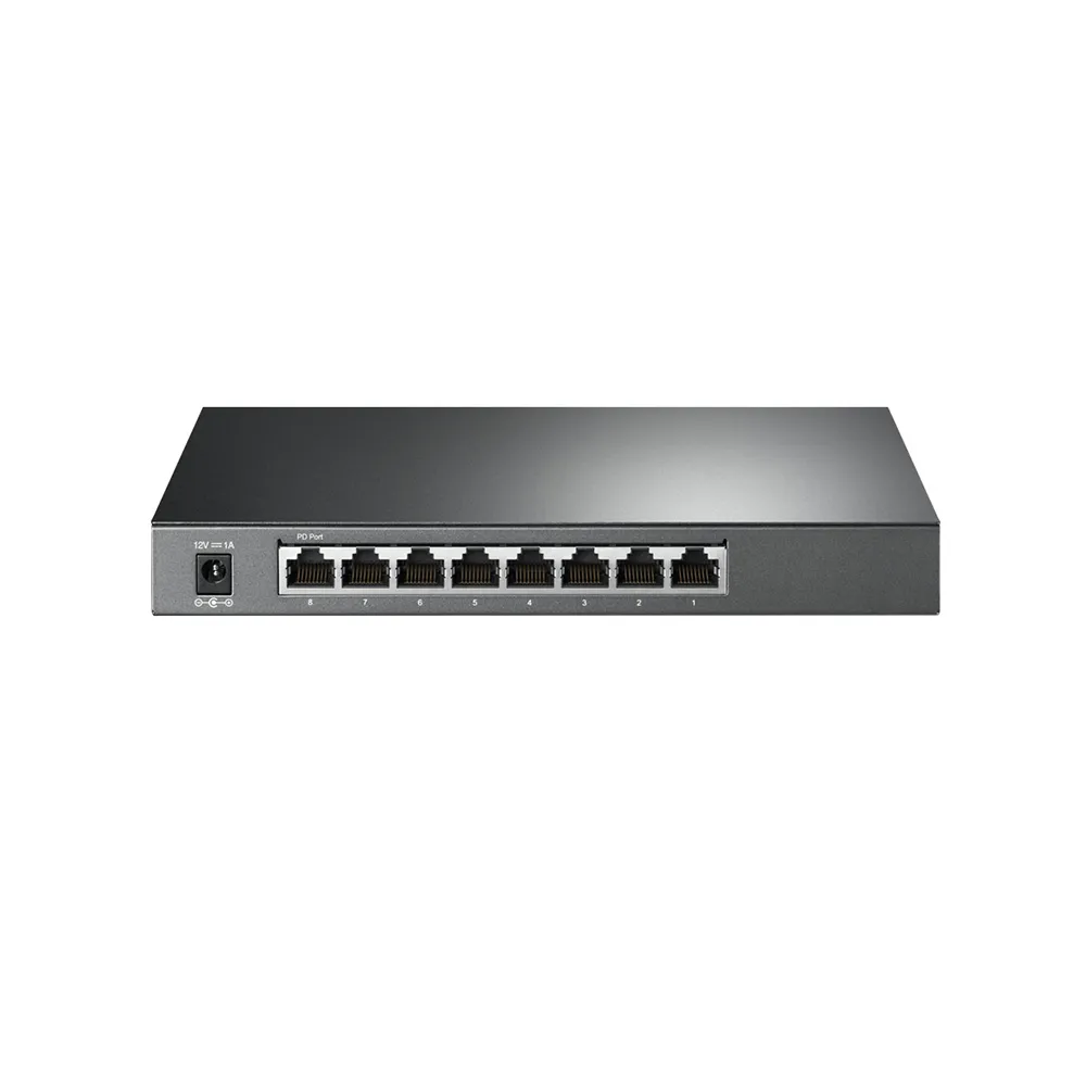 Switch cu 8 porturi Gigabit TP-Link JetStream TL-SG2008, 16 Gbps, 11.90 Mpps, 8000 MAC, Omada SDN, cu management