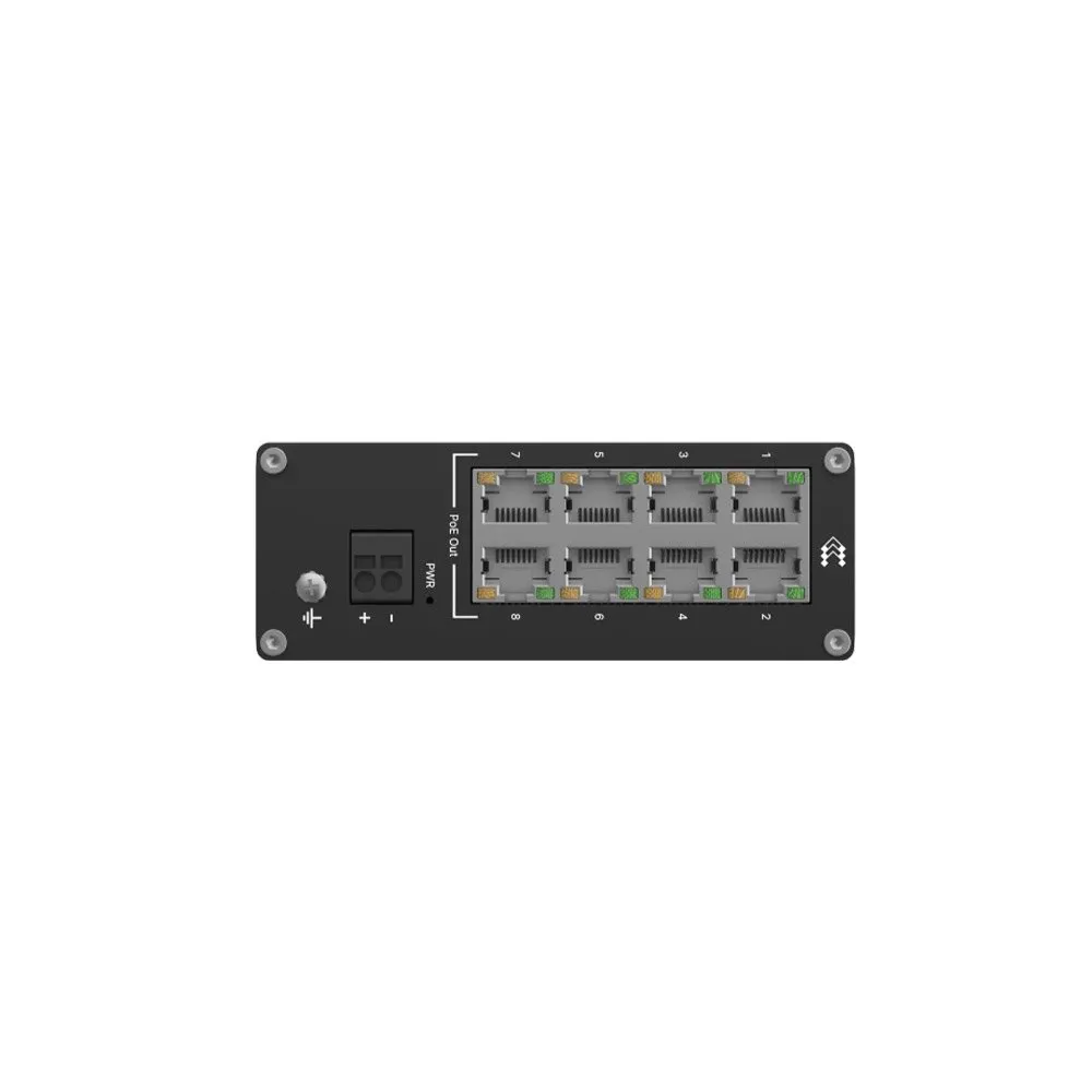 Switch cu 8 porturi Teltonika TSW040, 20 Gbps, 2000 MAC, PoE, fara management