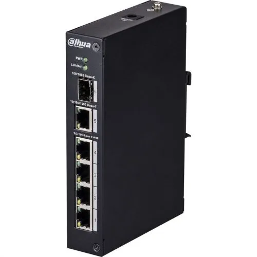 Switch Dahua PFS4206-4P-96. Switch PoE Dahua 4+2 porturi. SFP. 30W. Max. 96W