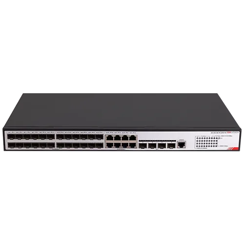 Switch de Agregare Hikvision DS-3E2736-HI-24F8T4X, Smart L2+, 4 x 10G SFP+, 24 x SFP, Capacitate 216 Gbps