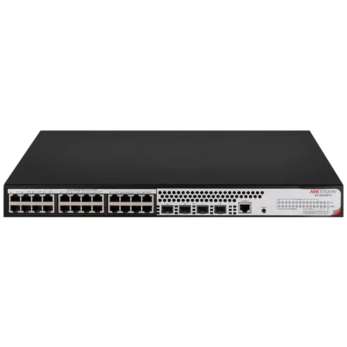 Switch L2+, 24 x RJ45 1G PoE 802.3af/at, 4 x SFP 1G, Management, 1U - HIKVISION DS-3E2528P-H