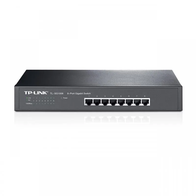 Switch TP-Link 8 Porturi Gigabit, Desktop/Rackabil TL-SG1008