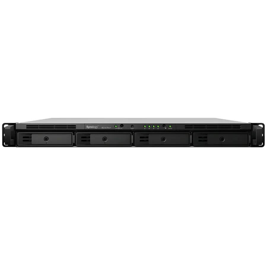 Synology Network Attached Storage Synology 1U RackStation RS1619xs+, Procesor Intel Xeon D-1527 @2.2Ghz, 8 GB DDR4, 4-Bay, 4 x Gigabit LAN, 2 x USB 3.0, 1 x eSATA, PCIe Expansion