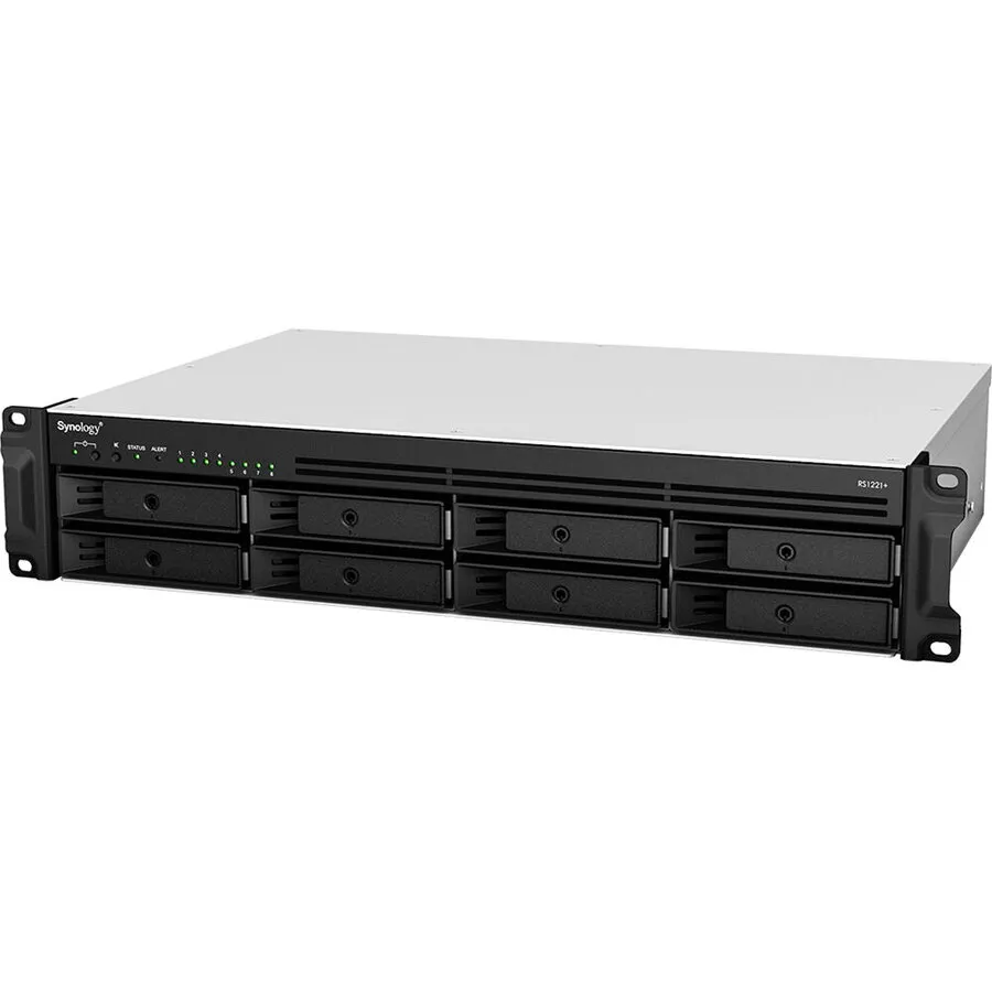 Synology Network Attached Storage Synology RS1221+, 8-Bay, Procesor AMD RyzenTM V1500B 2.2GHz, 4GB DDR4