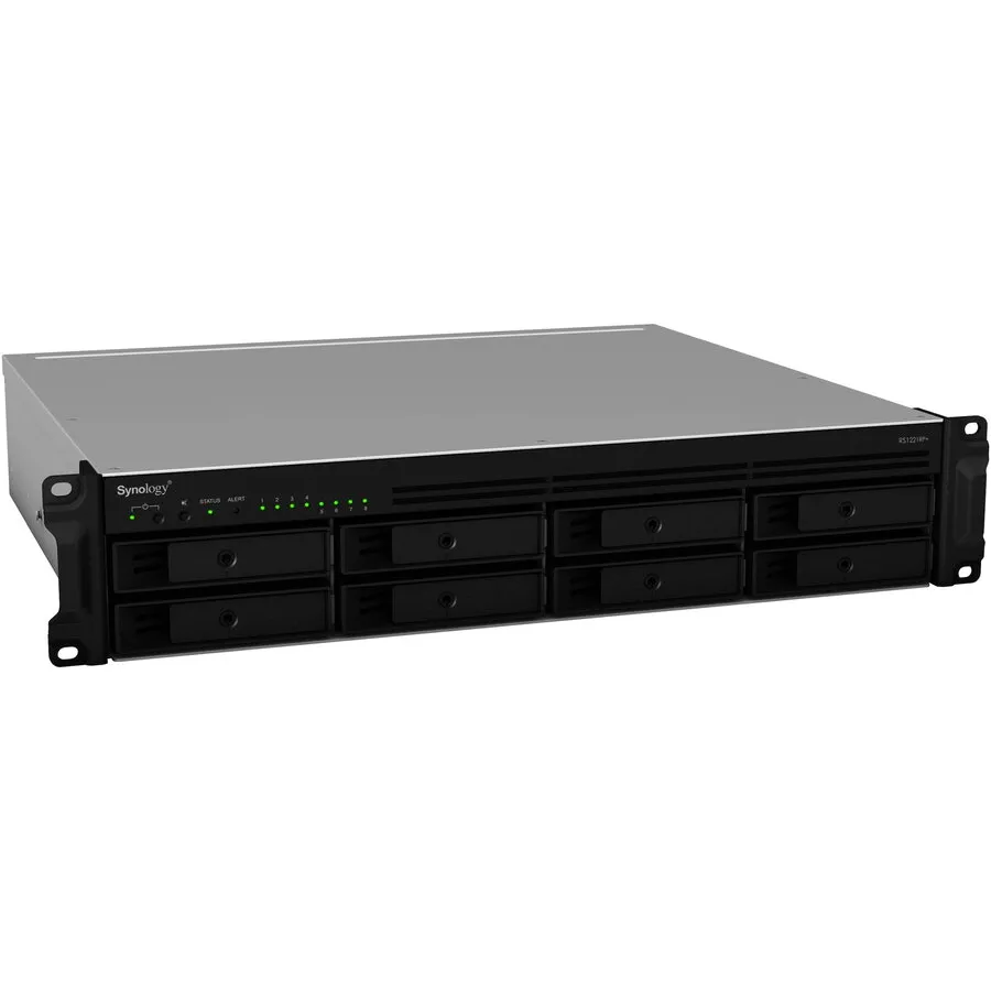 Synology Network Attached Storage Synology RS1221RP+, 8-Bay, Procesor AMD RyzenTM V1500B 2.2GHz, 4GB DDR4