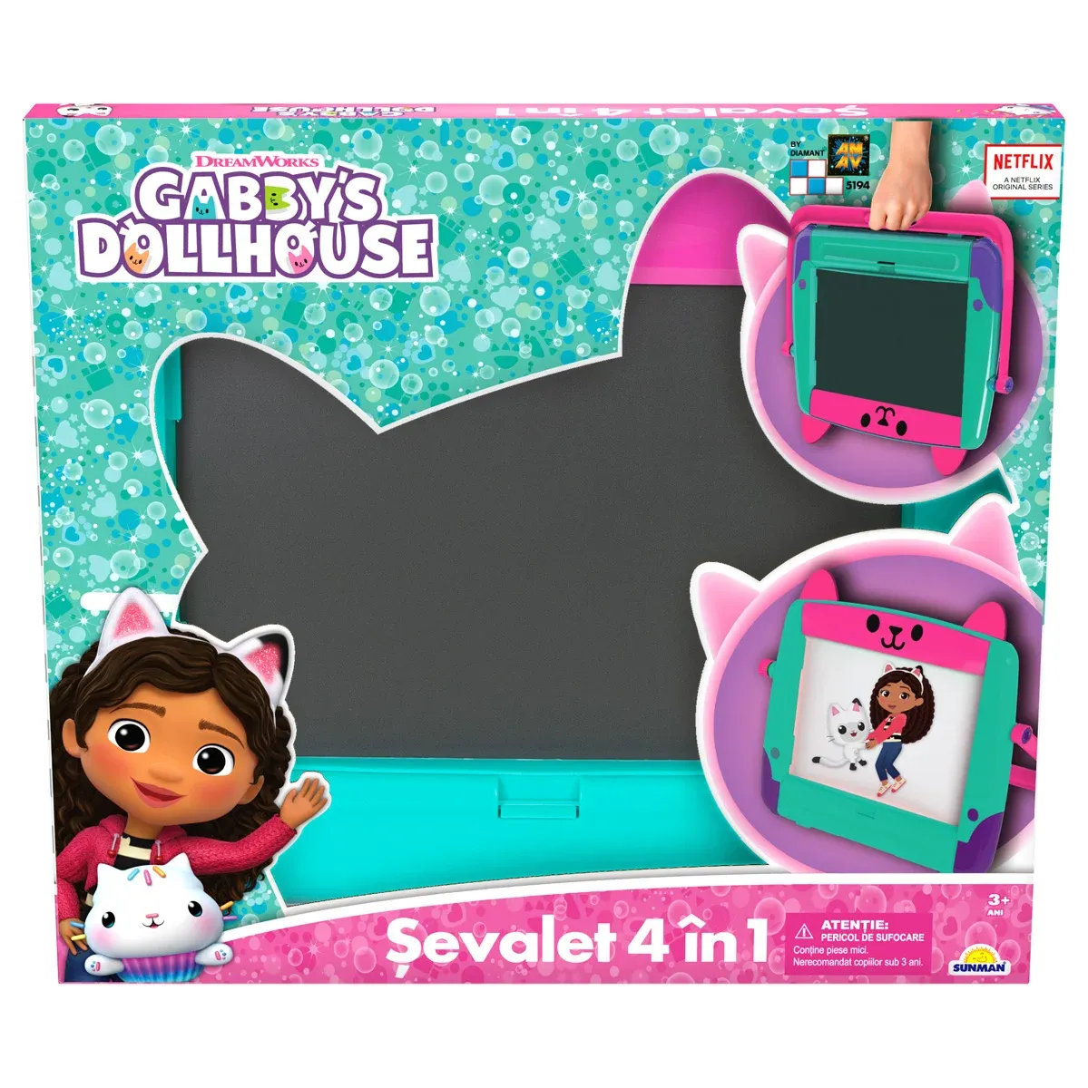 Tabla de desen, Gabbys Dollhouse, Sevalet 4 in 1