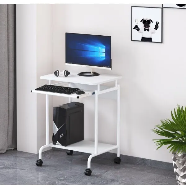 TECHLY Birou computer Techly ''Compact'' Alb