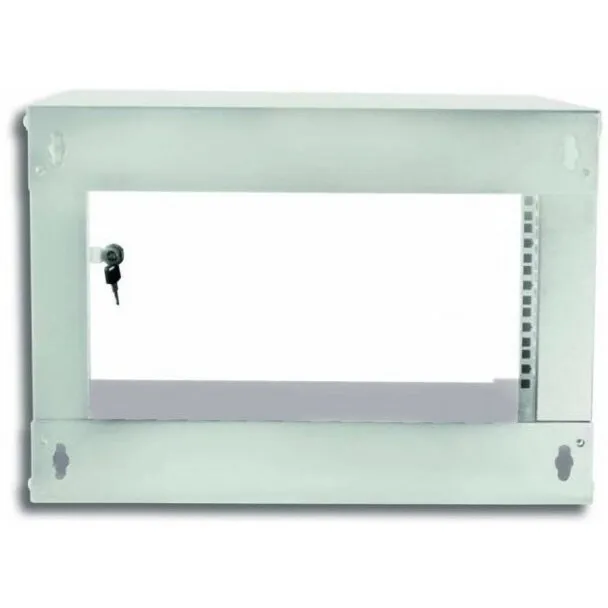 TECHLY Dulap suspendat TECHly ECO 19cali 6U/320mm asamblat, usa de sticla, gri