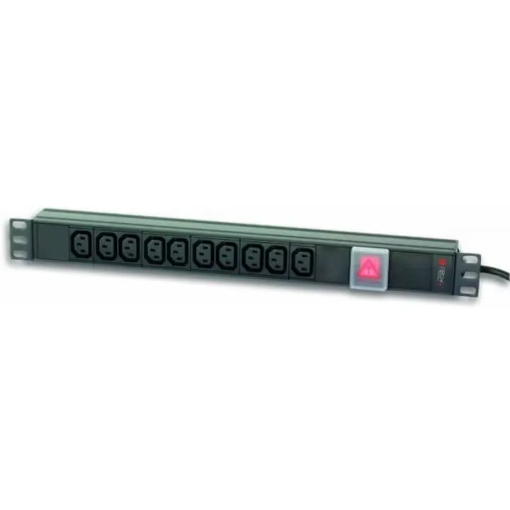 TECHLY Prelungitor, Techly, 19, PDU 10 VDE, Cu mufa si switch C14