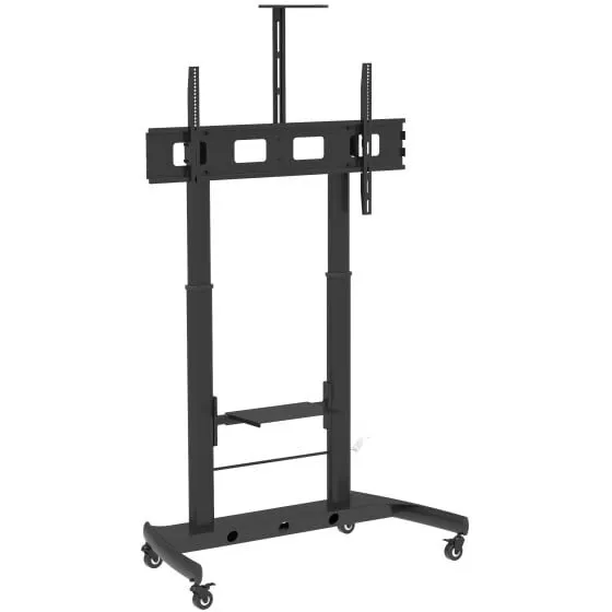 TECHLY Suport de podea cu inaltime reglabila, 2 rafturi, LCD / LED 52-110