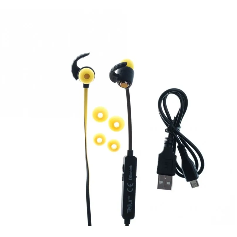 Tellur Casca bluetooth Tellur Sport, Speed series, Stereo, Galben