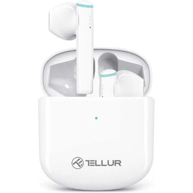 Tellur Casti Bluetooth Tellur Aura True Wireless, APP, alb