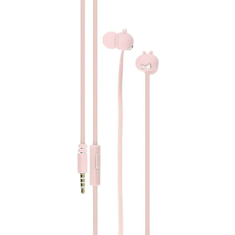 Tellur Casti In-Ear cu fir, Tellur Pixy, Microfon, mufa Jack 3.5 mm, Roz