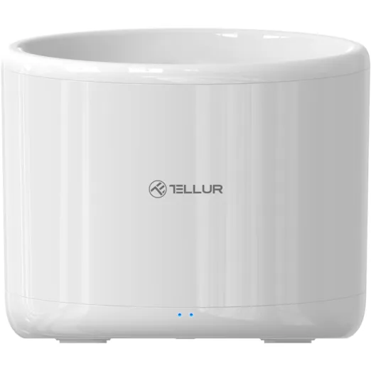 Tellur Dispenser Inteligent de apa pentru animale, Tellur Smart TLL331471, Wi Fi, 2L, Alb